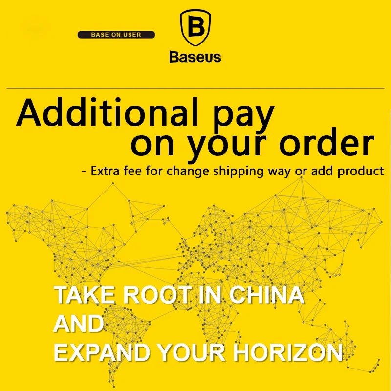 

Baseus Additional pay on your order ( Use for change shipping way / add product / change product )