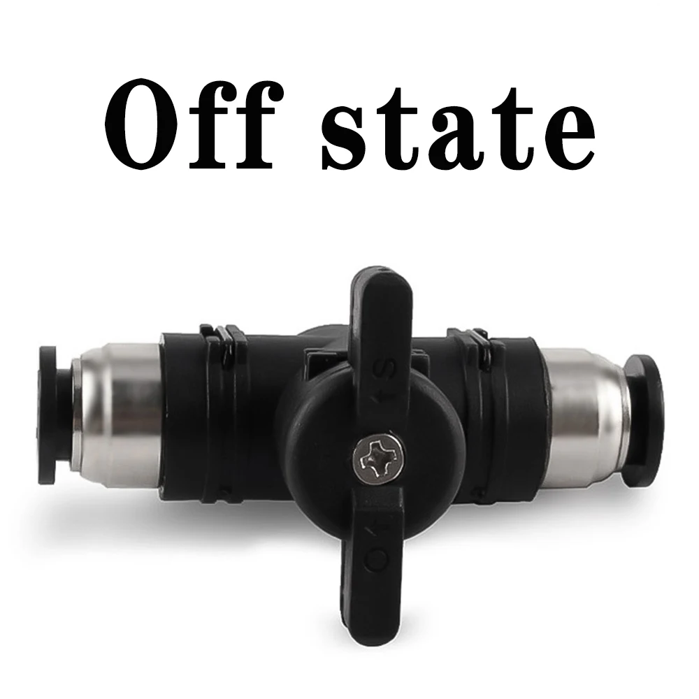 BUC 4 6 8 10 12mm pneumatic quick connector PU hose connector manual valve steering switch manual ball valve