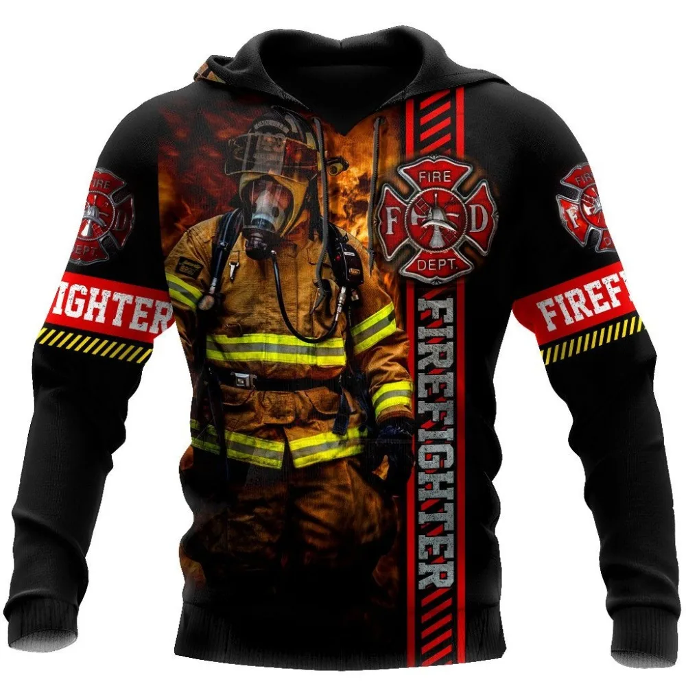 CLOOCL Brave Firefighter 3D All Over Printed Unisex Hoodie Men Sweatshirt Zip Pullover Casual Jacket Tracksuits Drop Shipping