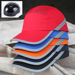 Fashion Sunscreen Cap Work Safety Helmet Breathable Mesh Anti-impact Light Weight Construction Helmet Self Defense Protect Cap