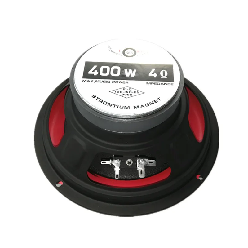 I KEY BUY Super Power 8 Inch Car Suboofer 400W 4Ohm  Magnet Big Red Thick Foam Edge Paper Cone Louder Bass Wofer Speaker