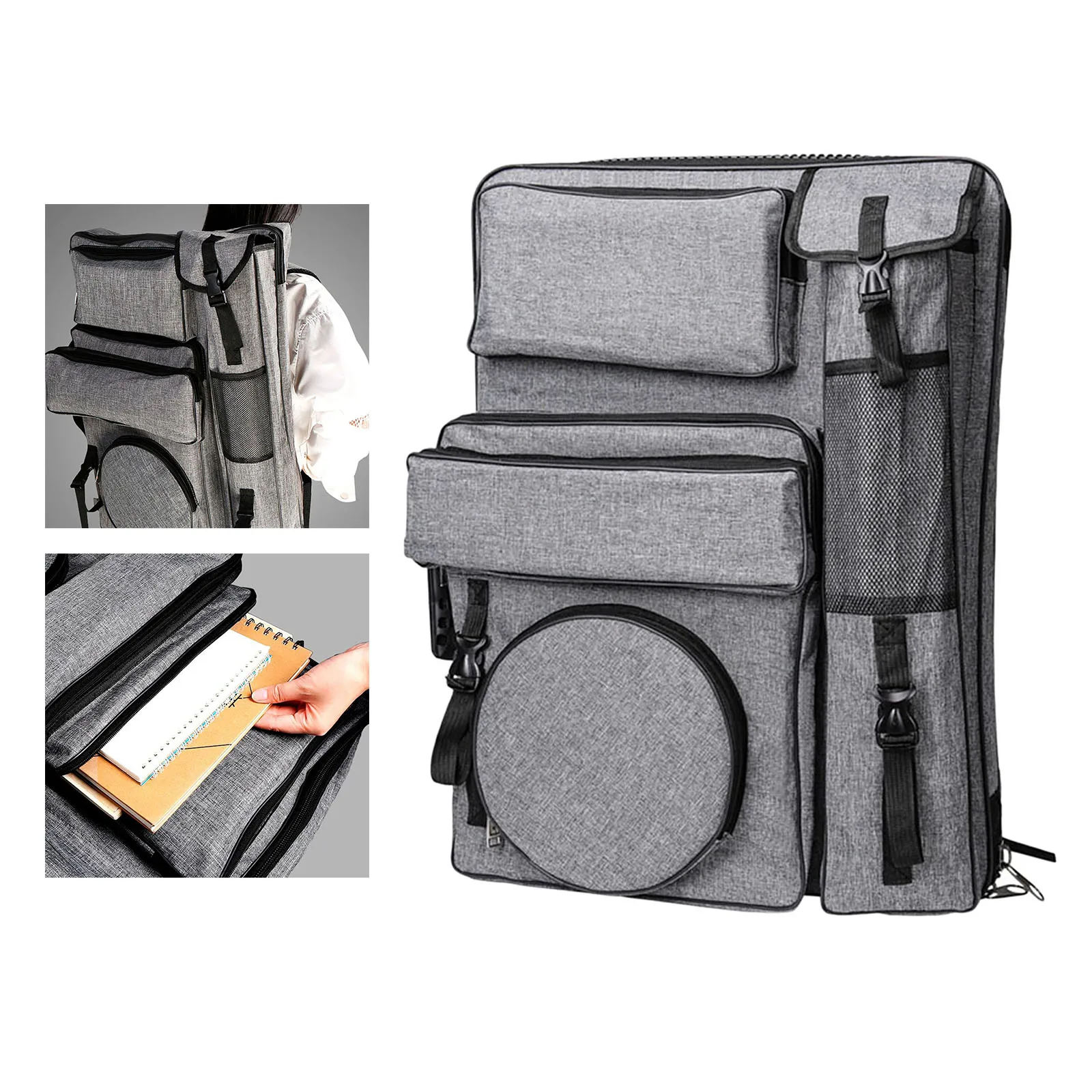 Artist Portfolio Backpack Carry Shoulder Bag Drawing Board Tools Bags Travel Case for Drawing Sketching Painting
