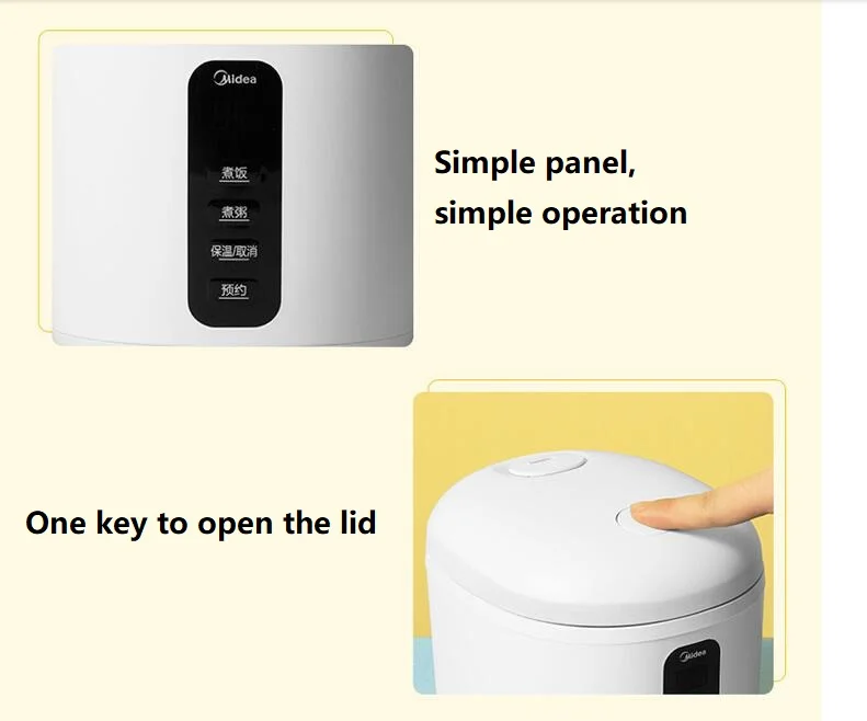 ミニ家庭用電気炊飯器,220v,800ml,焦げ付き防止,マルチポータブル,食品用