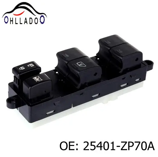 HLLADO High Quality Power Window Master Switch 25401-ZP70A 25401ZP70A For 2005-2012 N issan Frontier Crew Cab Car Accessories