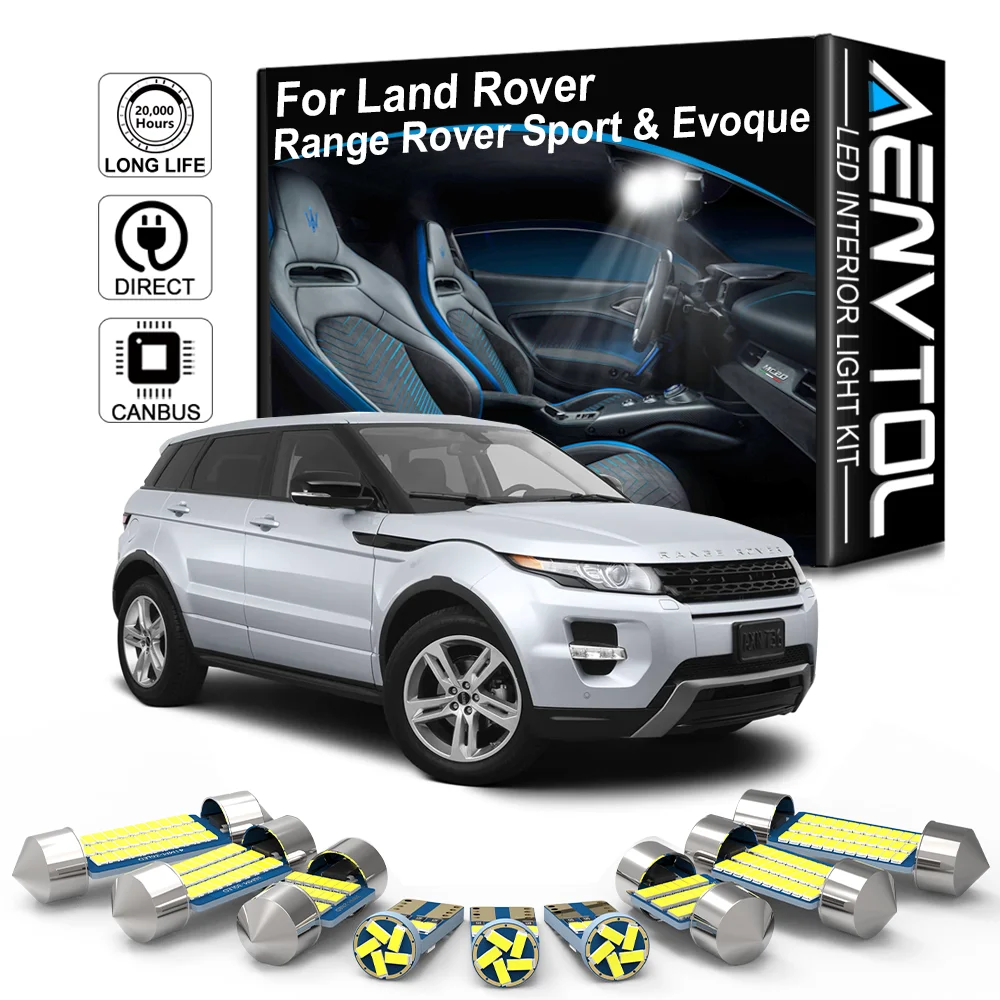 AENVTOL LED Inside Light Canbus For Land Rover Range Rover Sport L320 L494 Evoque 2005 2007 2009 2010 2013 2020 2021 Accessories