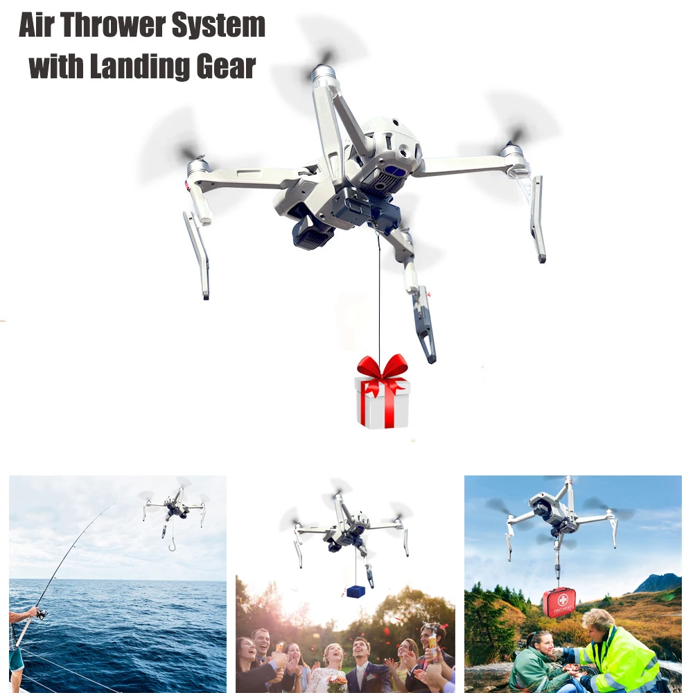 Air Thrower System For DJI Mavic 2 AIR 2 Drone Fishing Bait Wedding Ring Gift Remote Controller Deliver Mavic Mini 2 Accessories