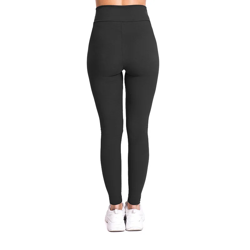 Women Plus Size 3XL Solid Color Capris Fitness Pants Running Outdoor Leggings