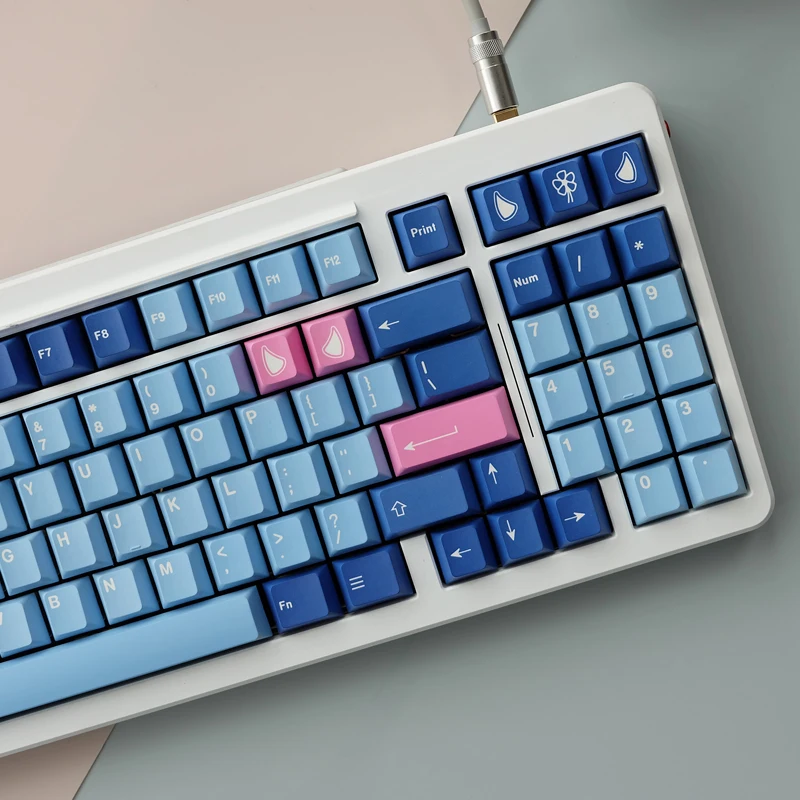 Imagem -04 - Chaves Conjunto Gmk Onim Pbt Tintura Subbed Keycap para mx Switch Teclado Mecânico Tema Chave Tampões de Perfil Cereja 126