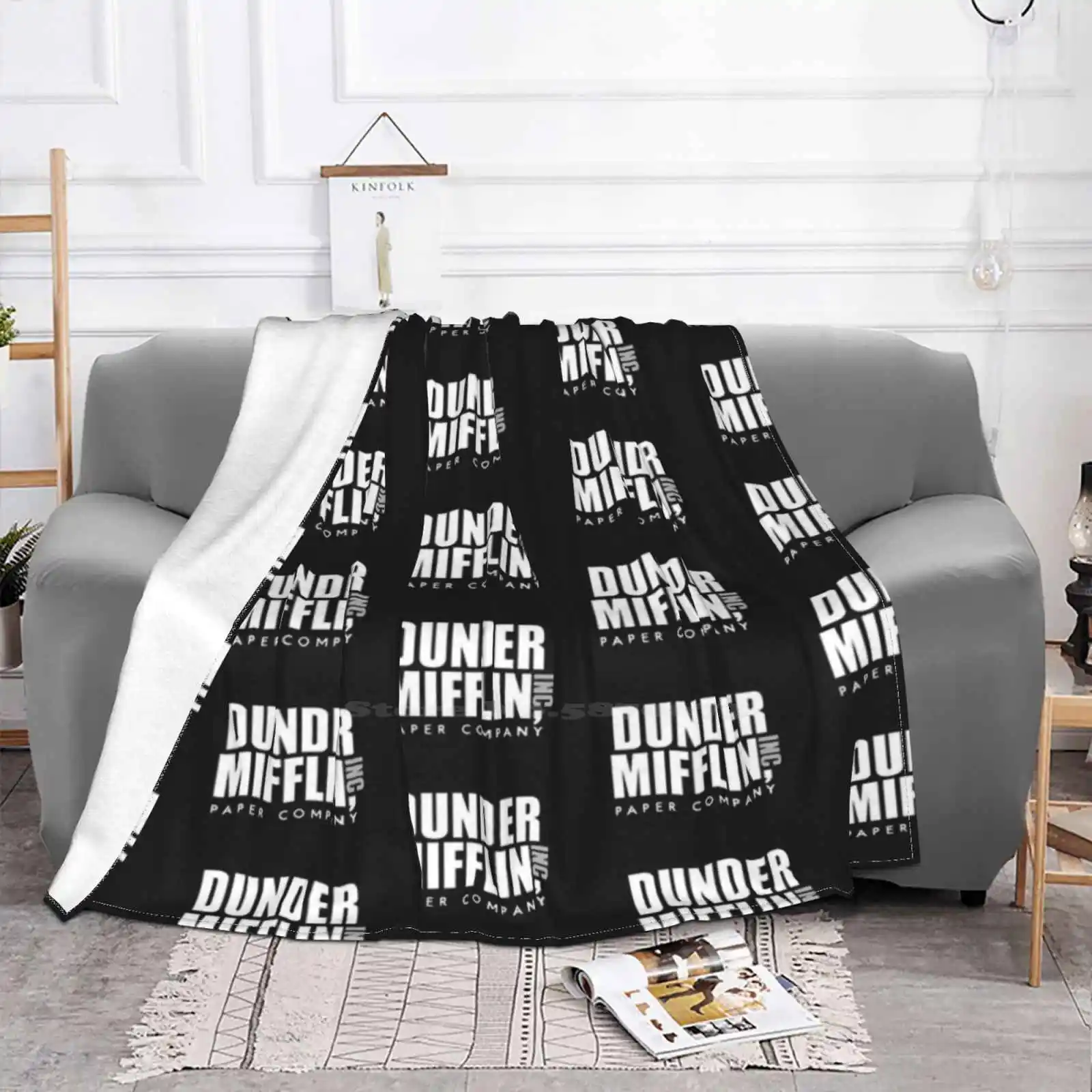 The Office Trend Style Funny Fashion Soft Blanket The Office Dunder Mifflin Paper Company Michael Jim And Pam Trending Popular