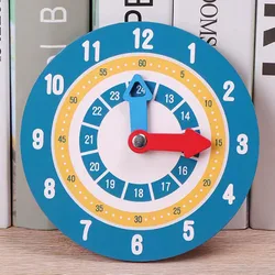 Reloj de madera de aprendizaje Montessori para niños, calendario, juguetes para niños, juego de tiempo, juguetes educativos para niños, 5,9 pulgadas