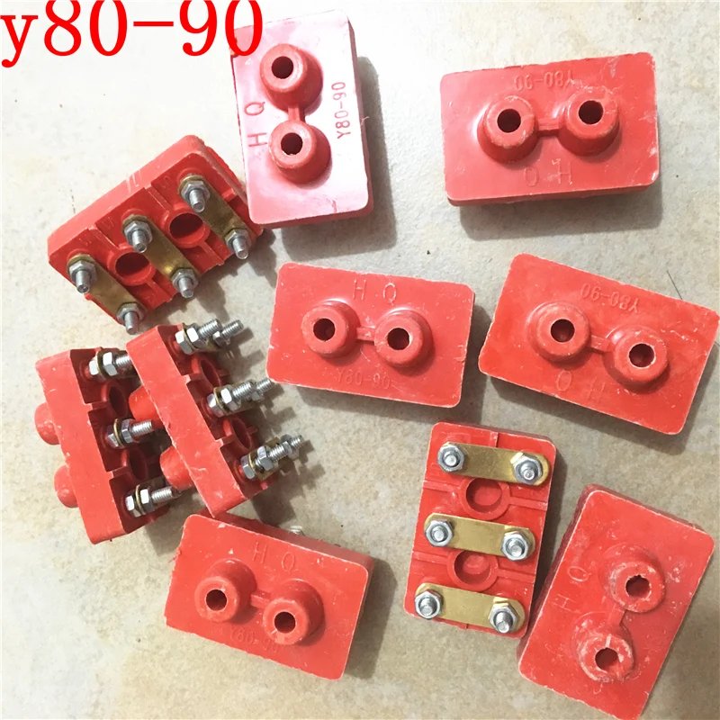 10PCS Y80-90 Three-phase Motor Terminal Block Wiring Board Rack