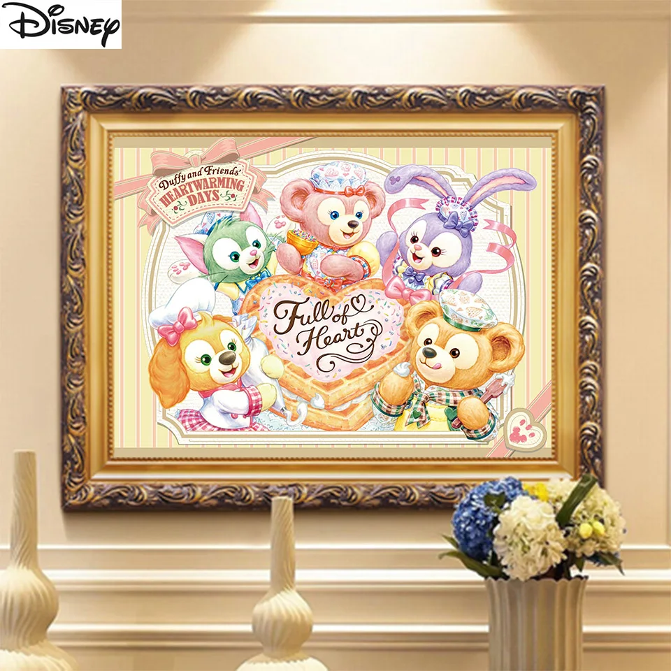 LinaBell StellaLou 5D Diamond Painting Disney Cross Stitch Kits Full Diamond Embroidery Mosaic Full Square Rhinestones Decor Art