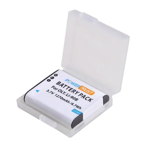 Powertrust 1270mAh LI-90B LI-92B LI90B batería de cámara akku para Olympus Tough TG-1 IHS TG-2 TG-3 TG-3 TG-5 cámara TG L20