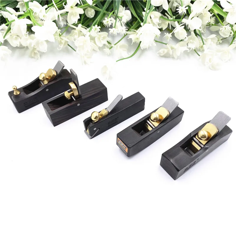 5pcs/Set Mini Ebony Wood Hand Planes Carpentry Carpenter Joinery Woodworking Planer High Quality