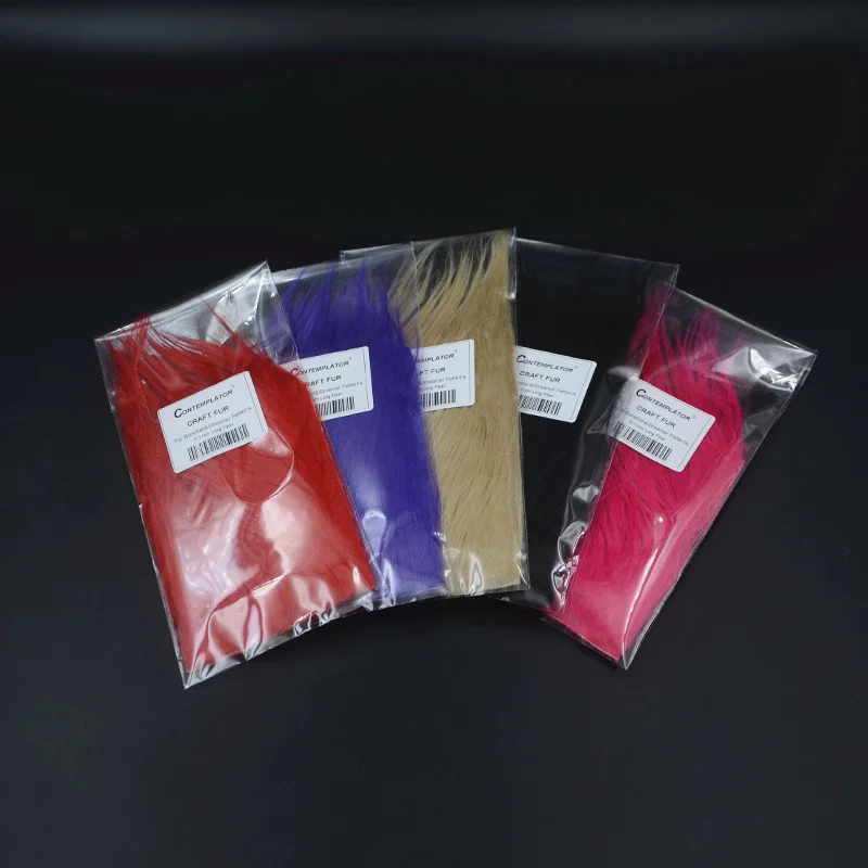 5bags Fly Tying Longest Hairy Craft Fur Fly Body&Tail Materials 3.5-5\