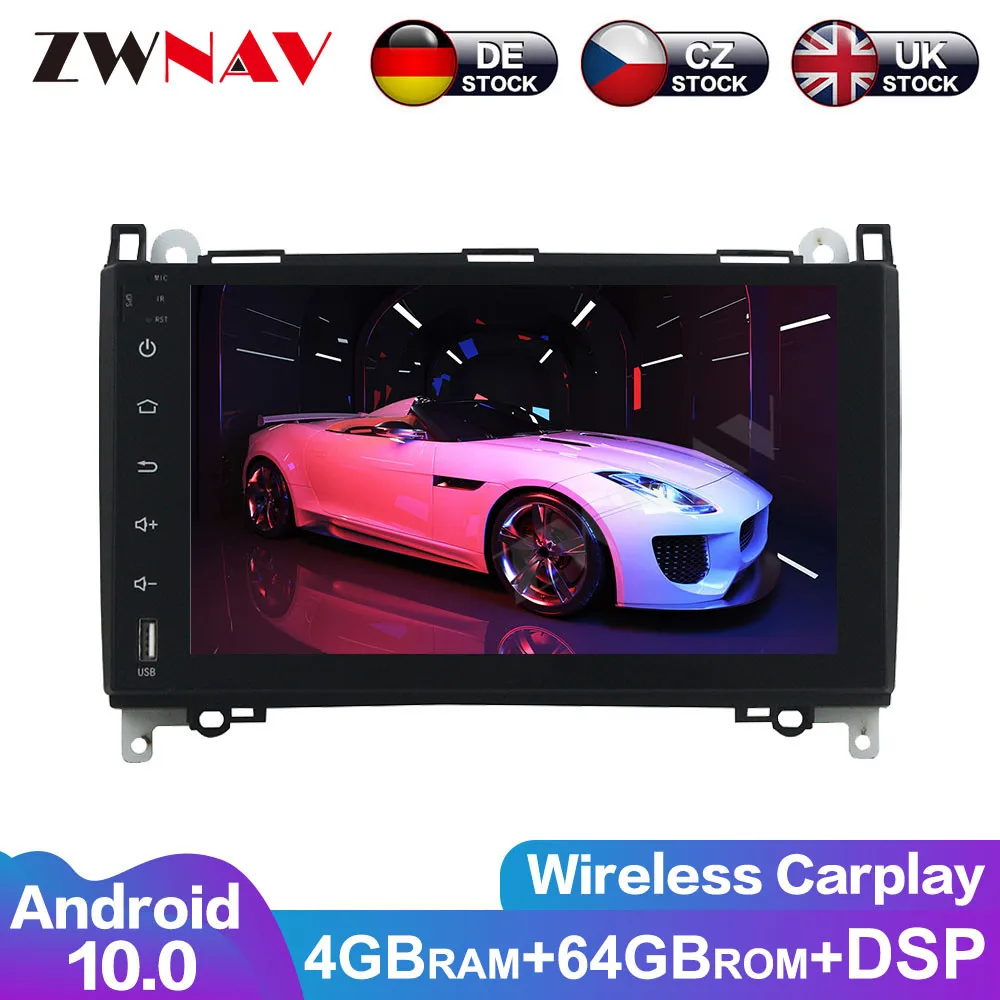 Android 10 With DSP For Benz Sprinte B200 Vito Viano W169 Auto Car No DVD Video Player Multimedia GPS Navigation Radio Tape