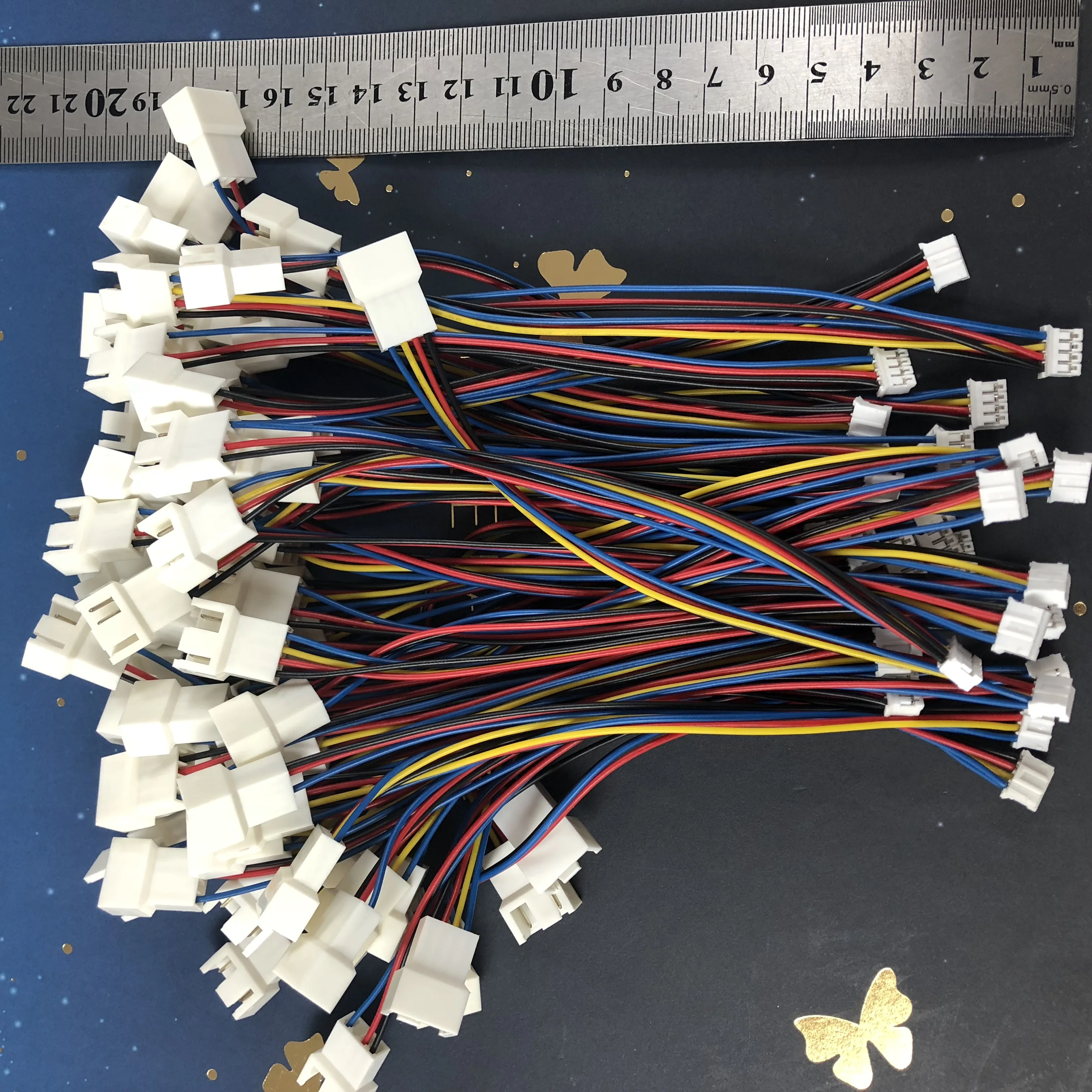 1 قطعة 16.5 سنتيمتر الكمبيوتر بطاقة جرافيكس اللوحة PH2.0 Mini 4Pin إلى المزدوج 2X4Pin 3/4Pin Y الفاصل CPU PWM مروحة كابل محول موصل