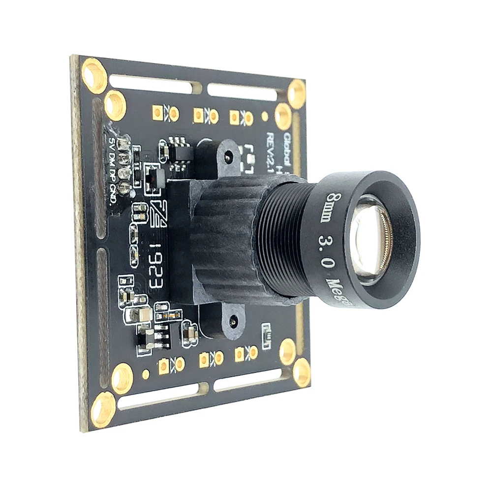 HD 8mm 12mm Lens High Speed 120FPS Global Shutter Monochrome USB Camera Module OTG UVC Linux 720P Mini CCTV Surveillance Webcam