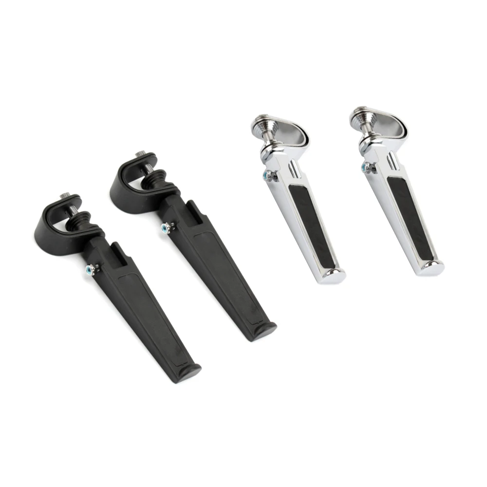 Motorcycle Highway Foot Pegs Footrest Mount Clamp Kit for Harley Dyna Softail Touring Bobber W/ 1-1.25