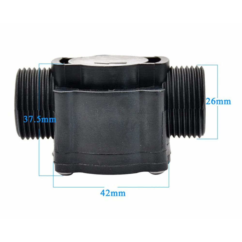 Imagem -02 - Sensor de Fluxo Hall Fs300a Sensor de Cerâmica Eixo Corrosivo Líquido Base de Ácido
