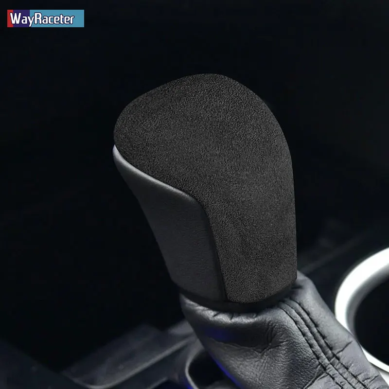 

Ultrasuede Suede Wrap Gear Shift Knob Trim Cover Sticker For Toyota Camry XV70 Corolla E210 Avalon 2019 2020 2021 Accessories