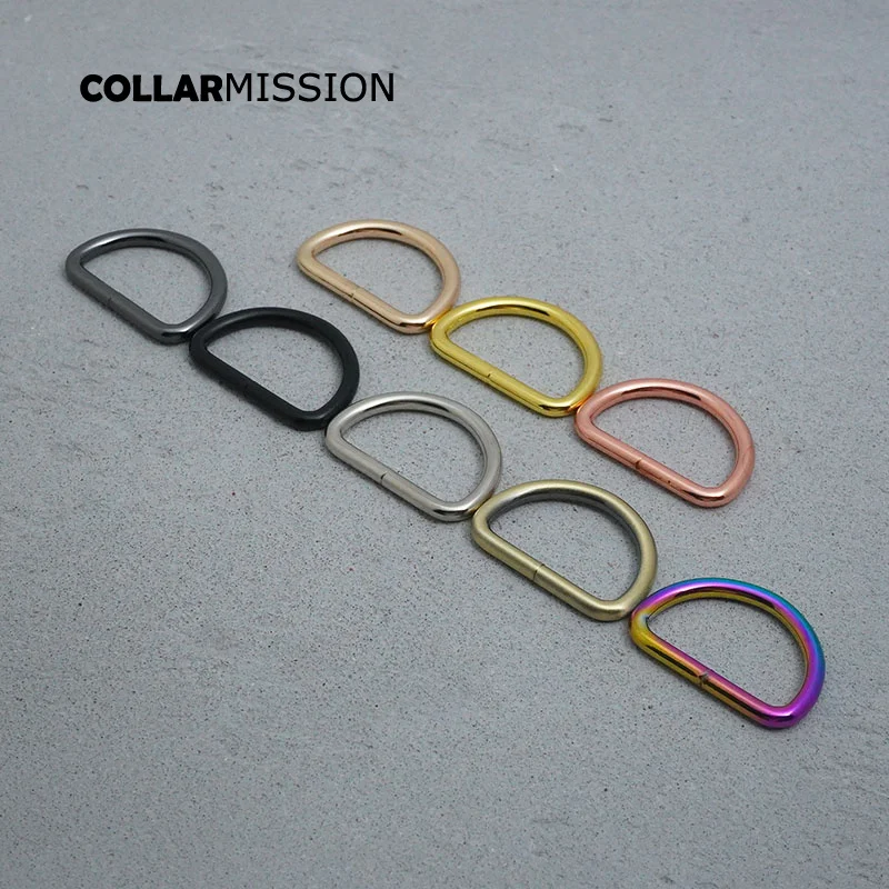 

100pcs/lot Nickel plated D-Rings 30mm webbing strapping bags garment accessory retailing non welded metal flat Dee ring 8 kinds