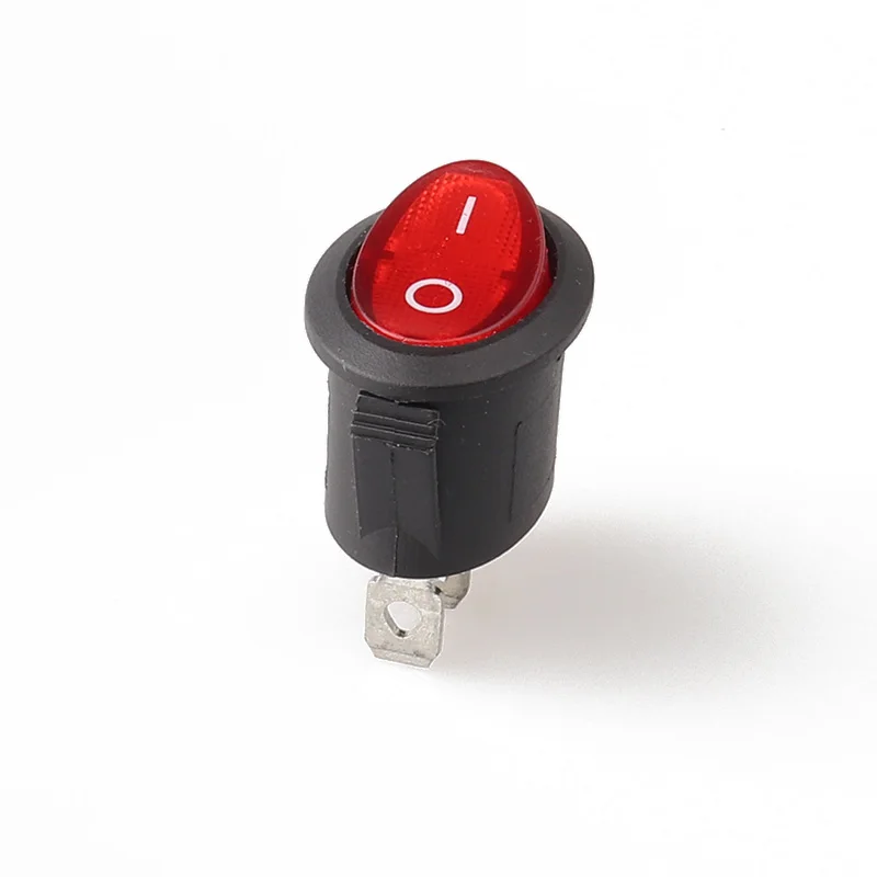 KCD6-101 3color 3 Pin Boat Switch SPST I/O Snap-in Rocker Position Switch Black Red