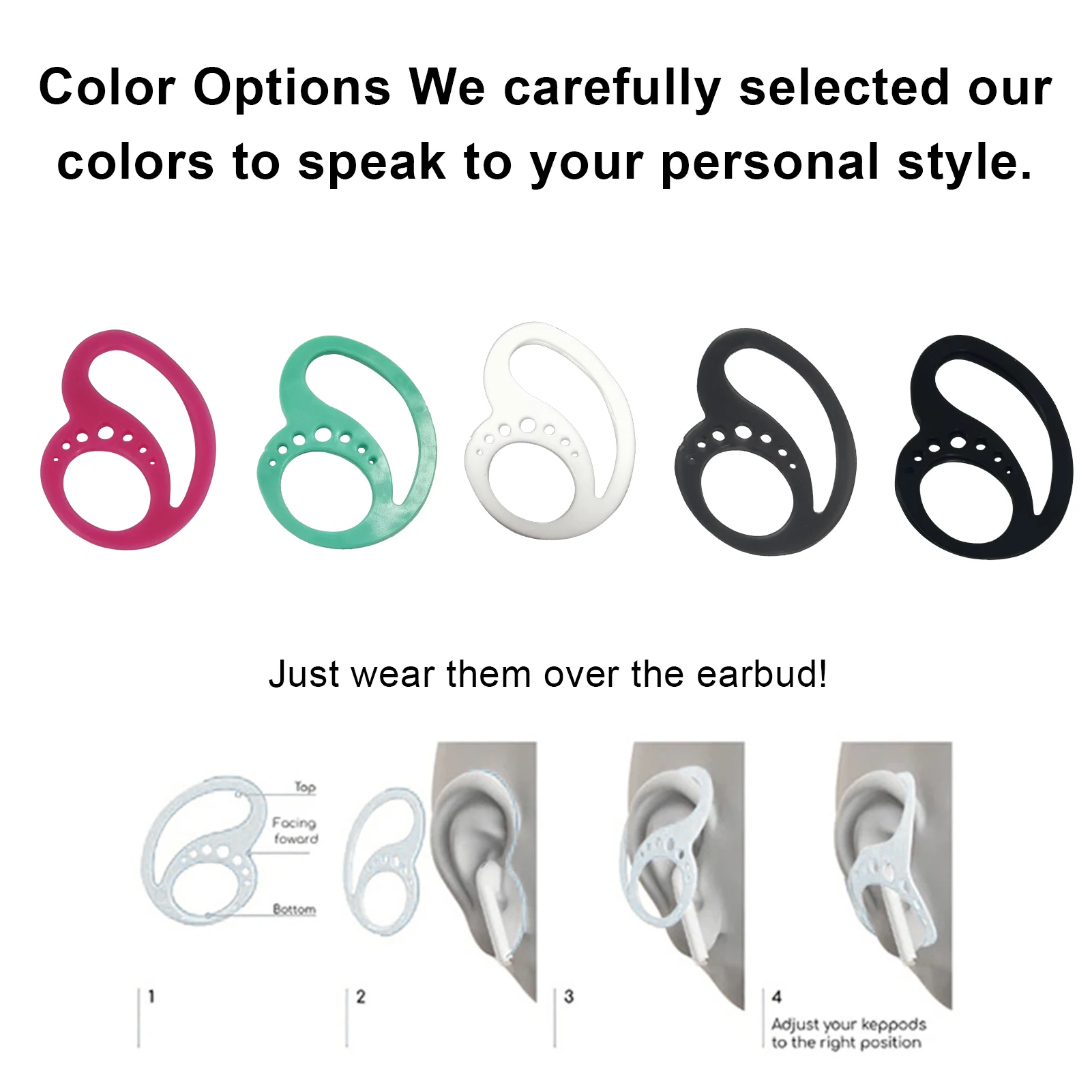 ช่วยให้หูฟังบลูทูธหูฟังกีฬาหูฟัง Secure Protector หูฟัง Falling Off ซิลิโคนหูคลิปหูฟัง