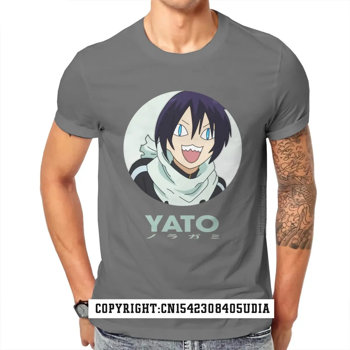 Noragami Stray God Yato Iki Hiyori Yukine Anime Tshirt For Men Smile Soft Leisure Tee T Shirt New T Shirts Retro Tops Tees Men