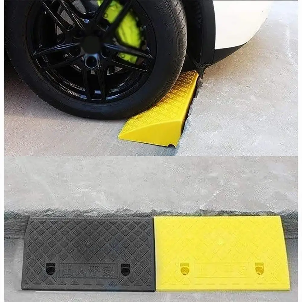 Curb Ramps Rubber Threshold Door Step Ramp 5CM/7CM High Portable Kerb Ramp Car Ramps Heavy Duty Wheelchair Ramps For Doorways Wi