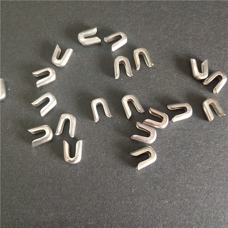 300PCS Wholesale 4/5/6mm Stainless Spiral Steel Bone Cap for Underwear Accessories