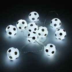 Palline da calcio String Lights luci da ghirlanda di calcio alimentate a batteria USB camera da letto casa festa di nozze luci Decorative di natale