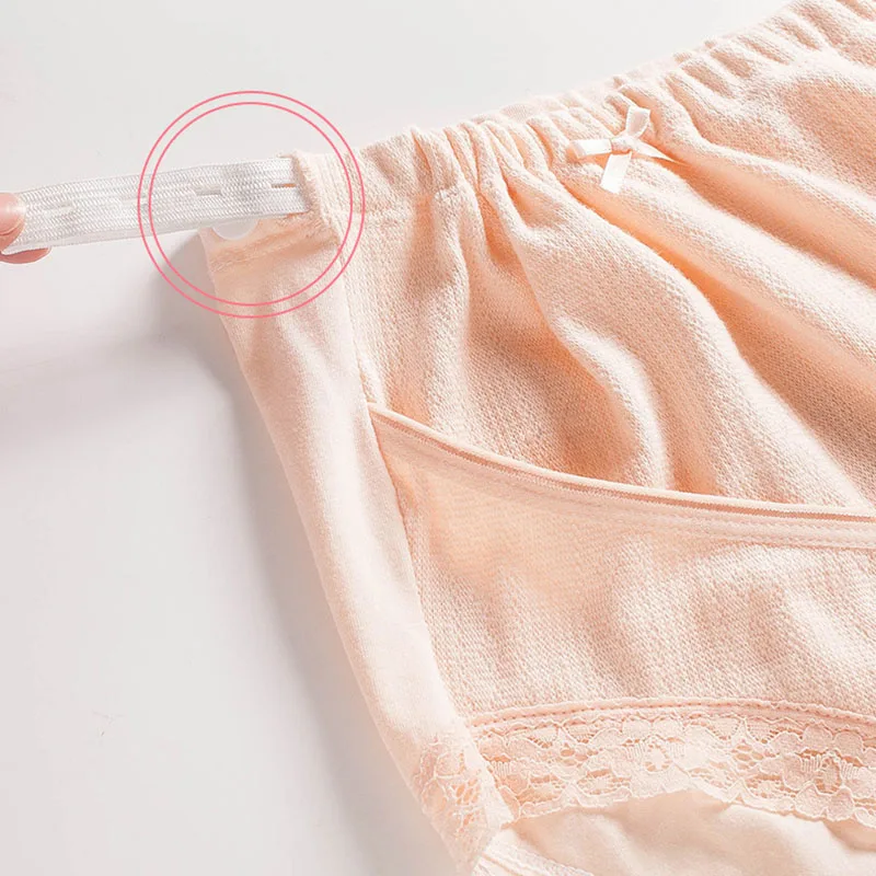 Pantalones cortos de algodón para embarazadas, ropa interior de maternidad ajustable, cintura alta, 3 colores, talla grande