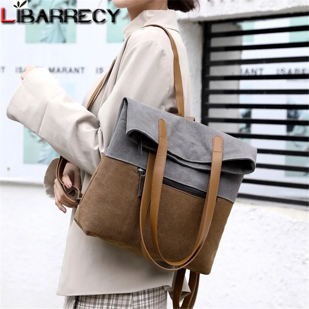 2020 New Multifunctional Women's Backpack High Quality Canvas Women Shoulder Bag Luxury Designer Ladies Bags Mochilas De Mujer