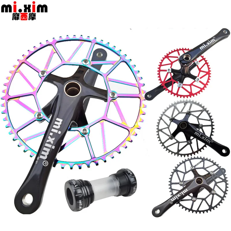 Bicycle Chain Wheel Road Bike Integrated Crank Hollow tooth Disc positive and negative Single Disc 56T 58T