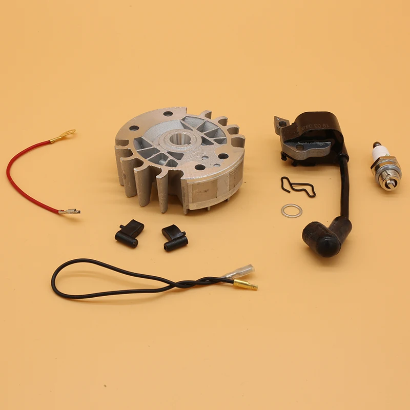 Kit de vela de ignição para bobina de ignição, serve para peças de motosserra a gás stihl, ms180, ms170, ms 180, 170, 017, 018