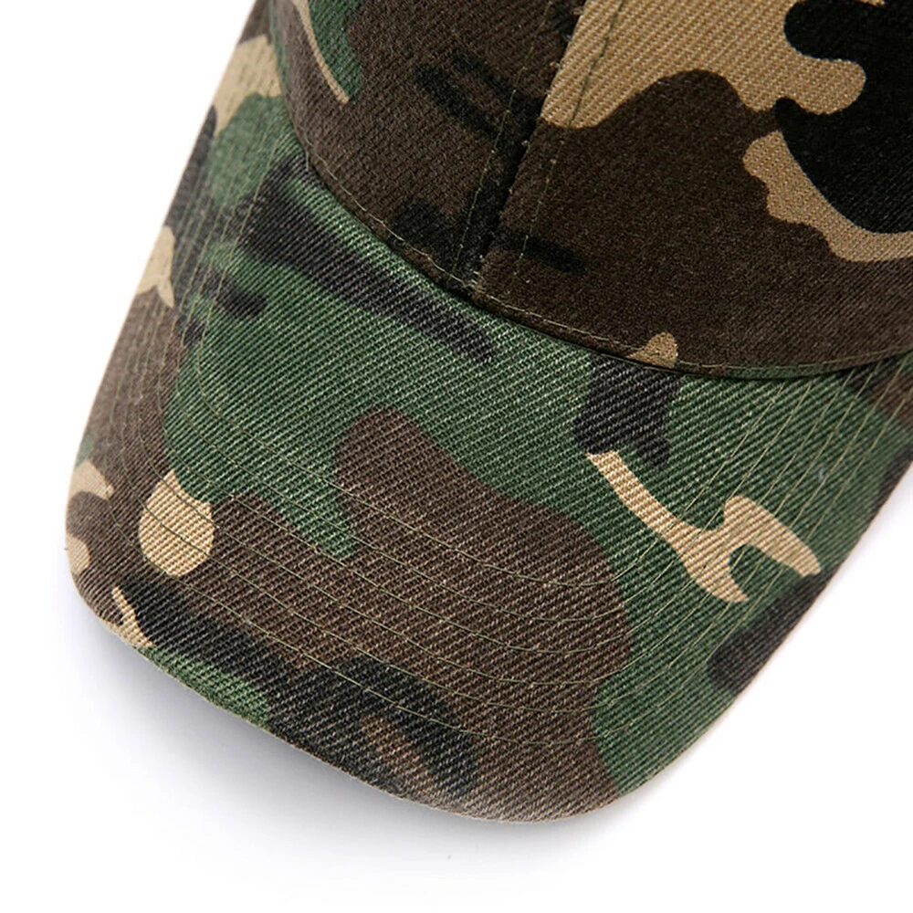 Baseball Cap Outdoor Sport Caps Leisure Army Camo Hat Sunscreen Duck Tongue Hat Snapback Caps Men\'s and Women\'s Camouflage Caps