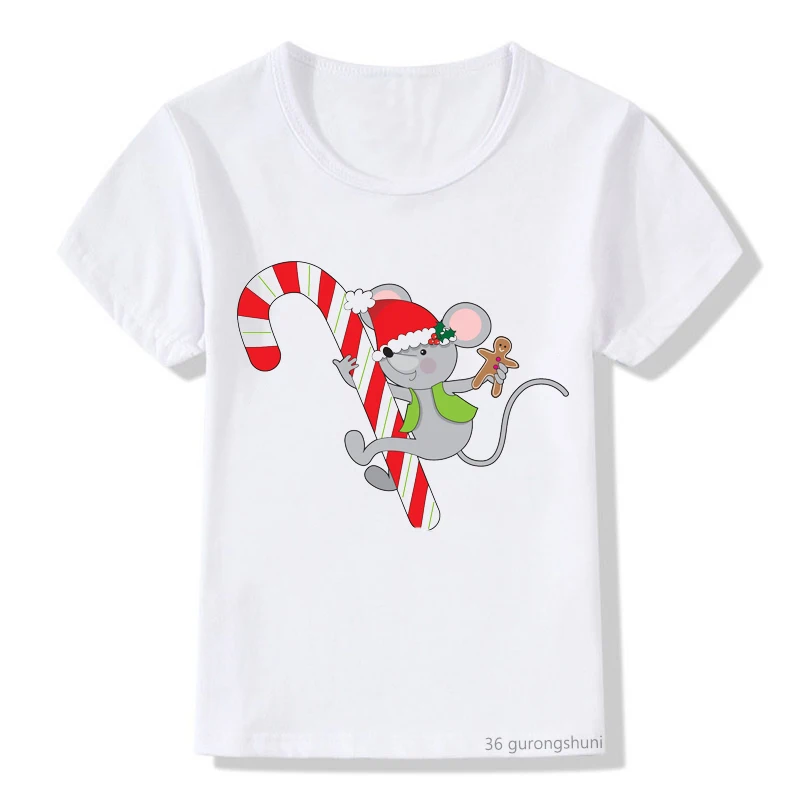 T-shirts Voor Jongens/Meisjes Grappige Vet Mouse Cartoon Print Kids Tshirt Harajuku Kawaii Meisjes T-shirt Zomer Casual Kids hemdje Tops