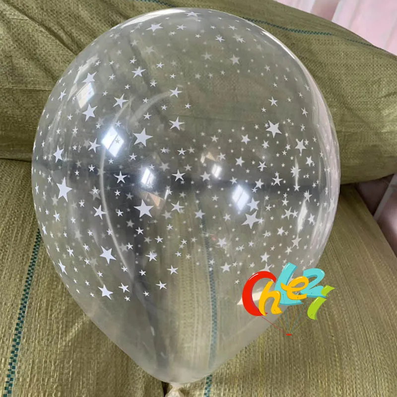 10Pcs/Lots 12Inch Clear Latex Balloons Transparent Crystal Ballons Wedding Party Birthday Decoration Kids Inflatable Air Globos
