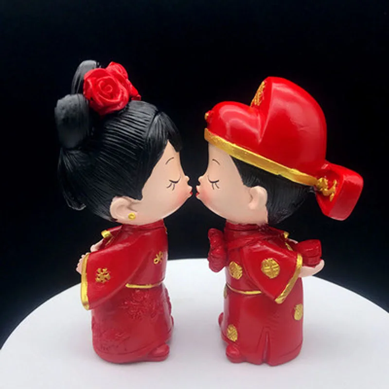 Resin ornaments for bride and groom, home decoration, wedding, house, doll hand, creative, new