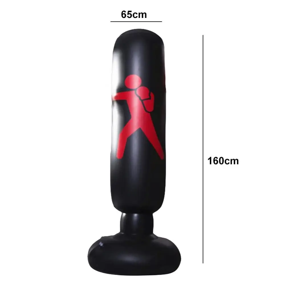 63 Inch Inflatable Punching Bag Boxing Sack For Kids Adults Karate Taekwondo Punching Sandbag For Adult Force Core Training Tool