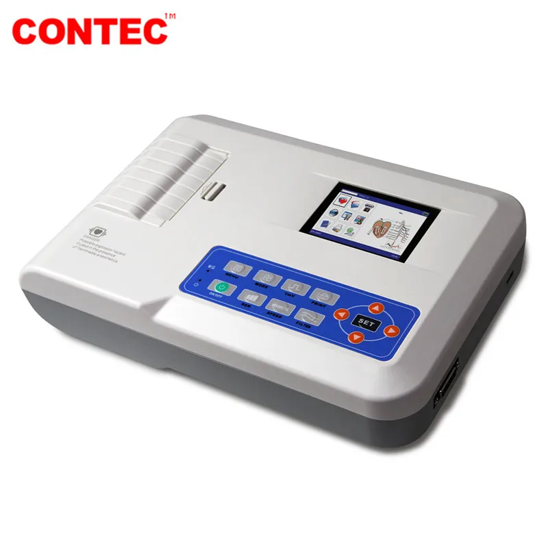 CONTEC Brand Veterinary ECG/EKG Machine Digital 3 Channel 12 leads Electrocardiograph  ECG300G VET