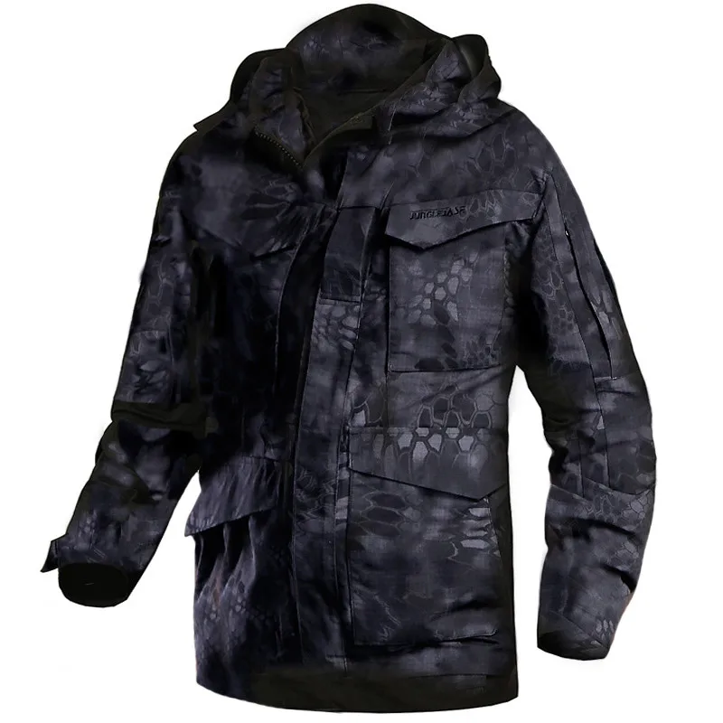 M65 Military Male Windbreaker UK US Tactical Camo Clothes Military Field Jackets Hoodie Field Jacket Outwear Waterproof Coat