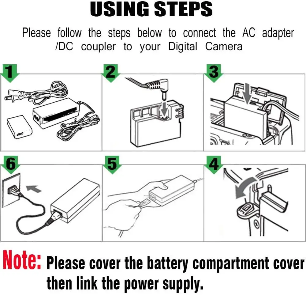 ACK-E8 التيار المتناوب محول DR-E8 تيار مستمر مقرنة شاحن عدة لكانون EOS المتمردين T2i T3i T4i T5i 550D 600D 650D 700D قبلة X4 X5 X6 كاميرات