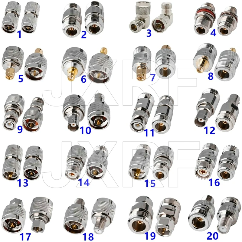 1PCS N Type male Jack To N SMA BNC UHF F Type Male Female Adapter