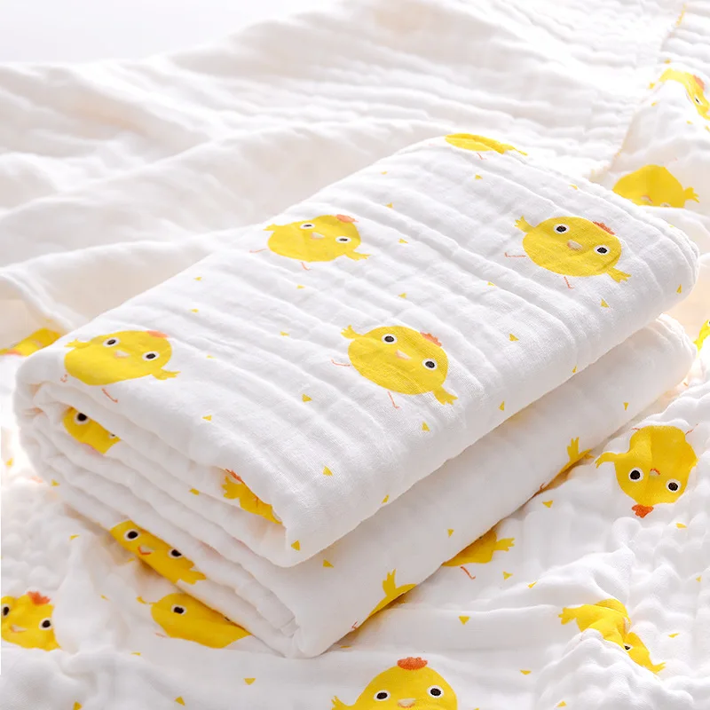 Baby Bath Towels Four-layer Pure Cotton Super Soft Absorbent Gauze Towel Newborn Quilt Summer Newborn Baby Children Blanket