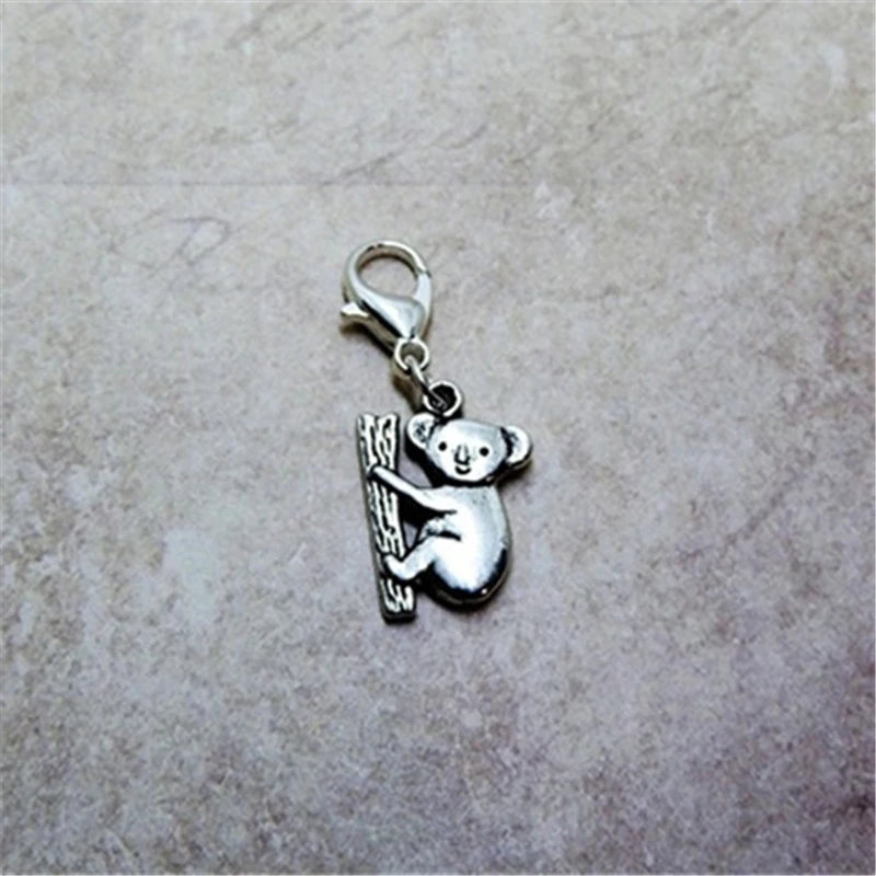 3 Pcs Koala Bear Stitch Marker/progress Keeper/clip on Charm/bag Charm/zipper/planner Charm Australia Marsupial