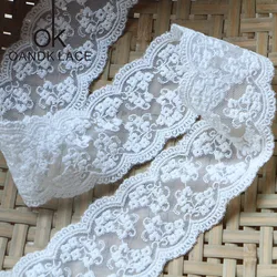 5.5CM 2YARD Lace ribbon for curtain table clothing lady hat decoration braid embroidery lace fabric trim diy sewing accessories