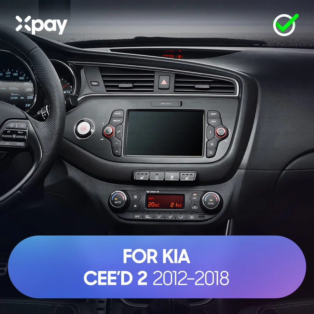 XPAY 9-inch 2din car radio dashboard for Kia CEED Cee'd 2 2012-2018 stereo panel, suitable for teyes car radio Din CD DVD frame