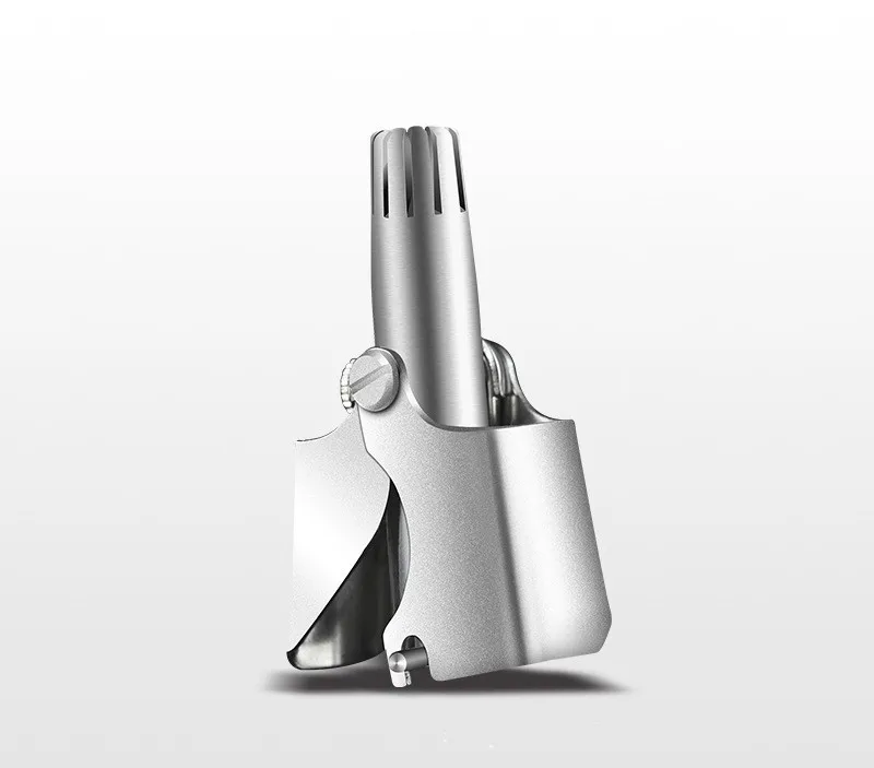Trimmer per naso cinese per uomo Trimmer per capelli per orecchie da naso Trimmer manuale in acciaio inossidabile per rasoio da naso lavabile